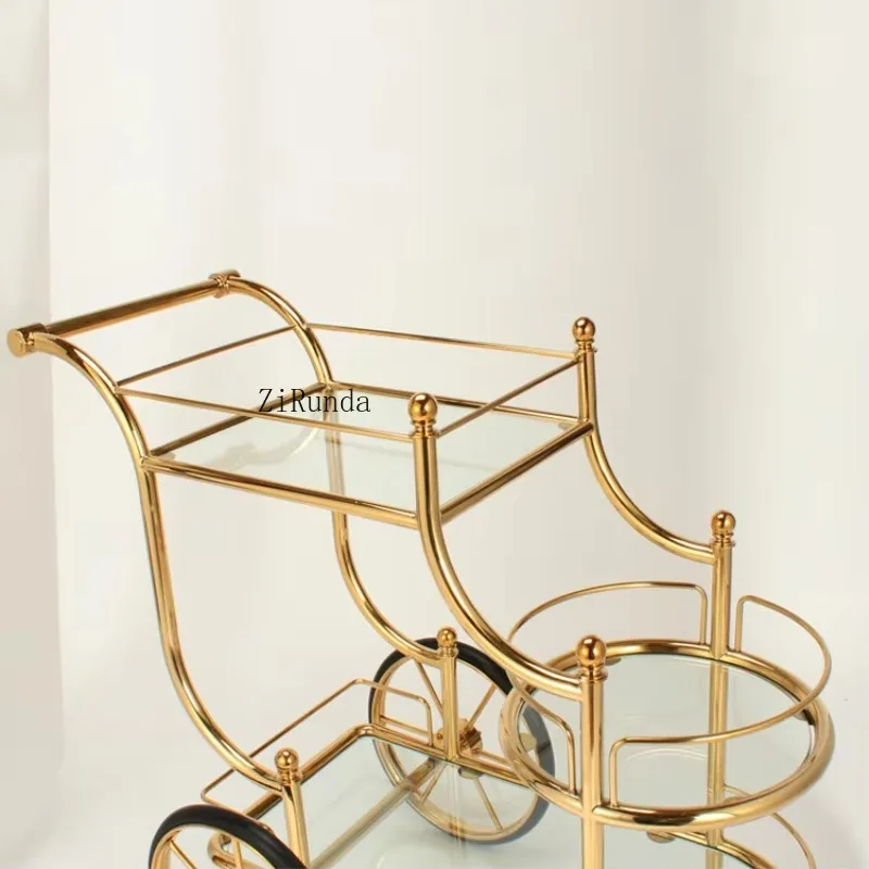 بار عربة فندق مطعم عربة متنقلة شاحنة جين ثلاثية تجارية