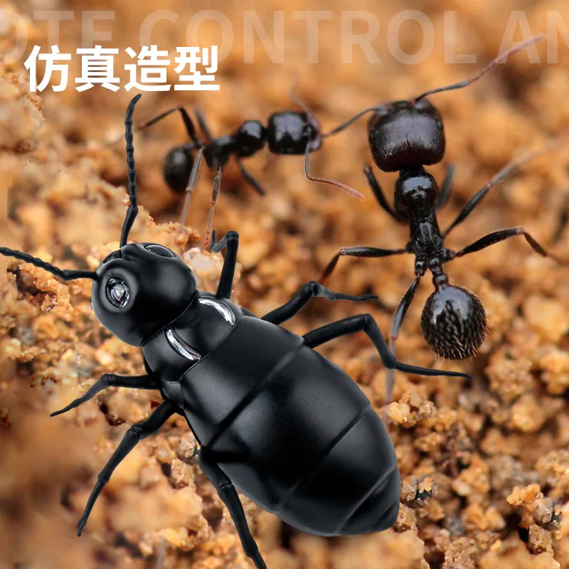 적외선 리모컨 전기 개미 무척추 동물 움직임 가능, 시뮬레이션 감지 곤충 모델, 어린이 장난감, XT239