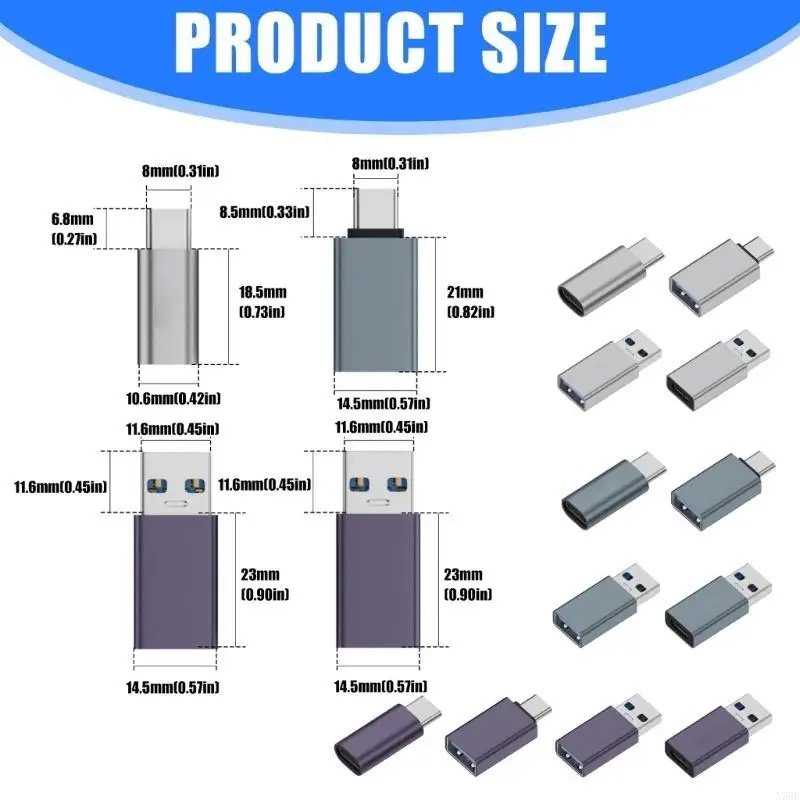 2025 New Compact USB Port Protectors Prevents Unauthorized Data Access Metal Housing Data Blocker Works With Various Electronics