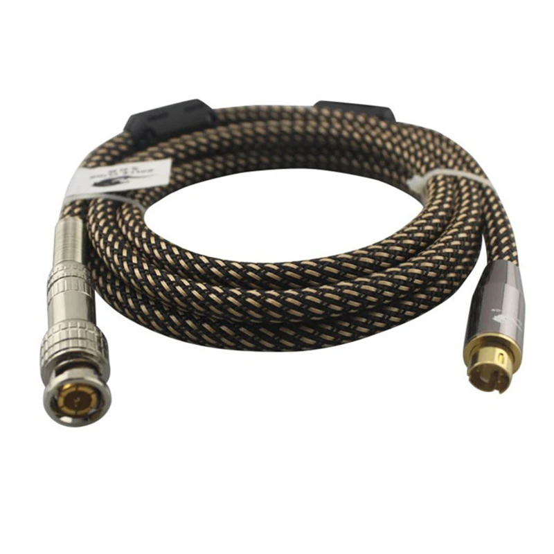 Video Cable 4 Pin Male S-video to BNC Male Female 75-5 Monitor Video Signal Interconnect Cable Q9 Video Security Line 0.75-30m