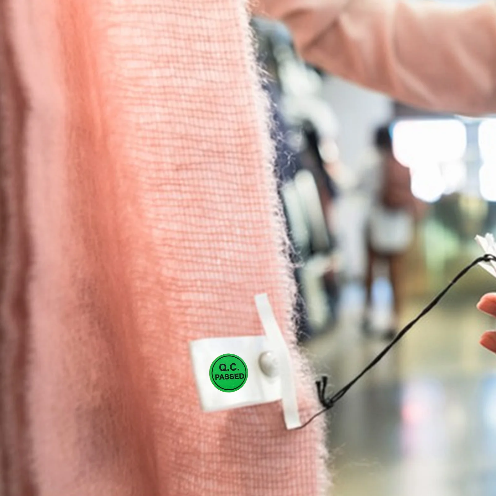 1000 Pcs Sticker Quality Inspection Pass Nail Stickers Craft Tape Dispenser Copper Warehouse Tested Tags