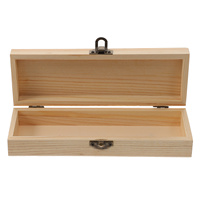 Wood Pencil Box Large Capacity Storage Case with Creative Lid for Pens Pencils Rulers School Office Use Pencil Case