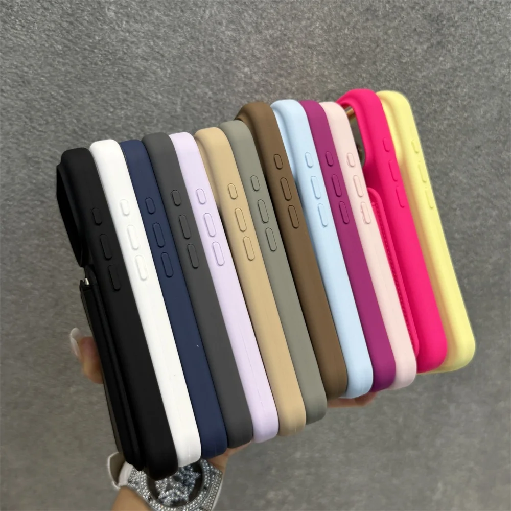 Flüssiges Silikon Magnetisch für MagSafe Brieftaschen-Slot-Kartenhalter-Hülle für iPhone 18 17 Air 16 15 14 13 12 Pro Max Weiche Stoßfänger-Abdeckung – Detail 5