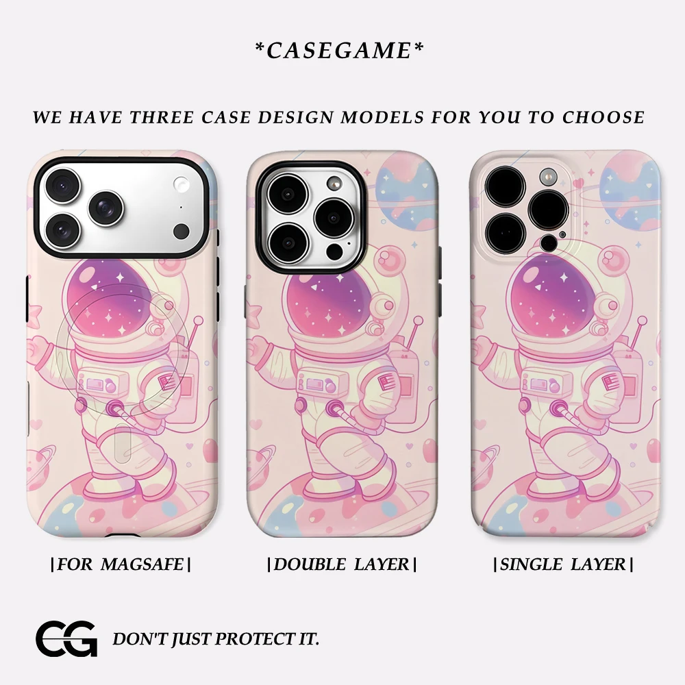 Pastell Space Bear IPhone 17 Must-Haves Handyhülle für IPhone 17 16 15 14 13 69 Pro Max Plus Doppelschichtige Rückseite