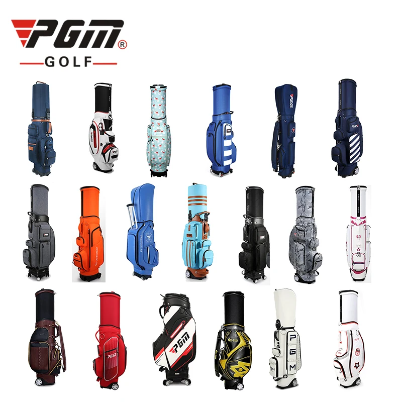 PGM Custom Golf Travel Bag with Wheels Manufacturer's Tour Sac De Golf Bag Made of PU Material