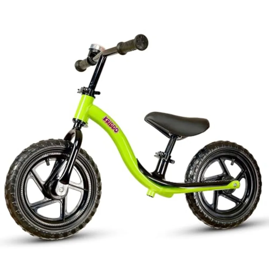 

Green Toddler Balance Bike for 2-5 Years Old Interactive Push Bicycle with Steady Balancing Early Learning Gift Bike for Boys G