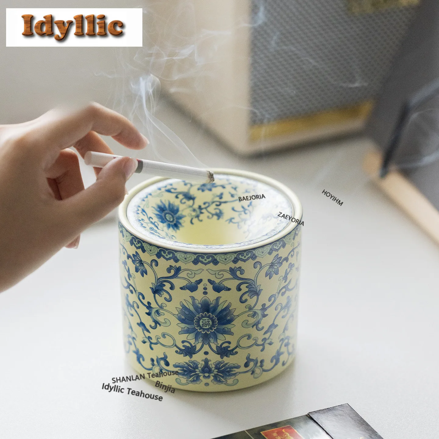 Corianderma Truncatula Ashtray Ancient Tobacco Smoke Odor Removal Puddle Ash Tray Weed Smoking Tableware Supplies Ornaments
