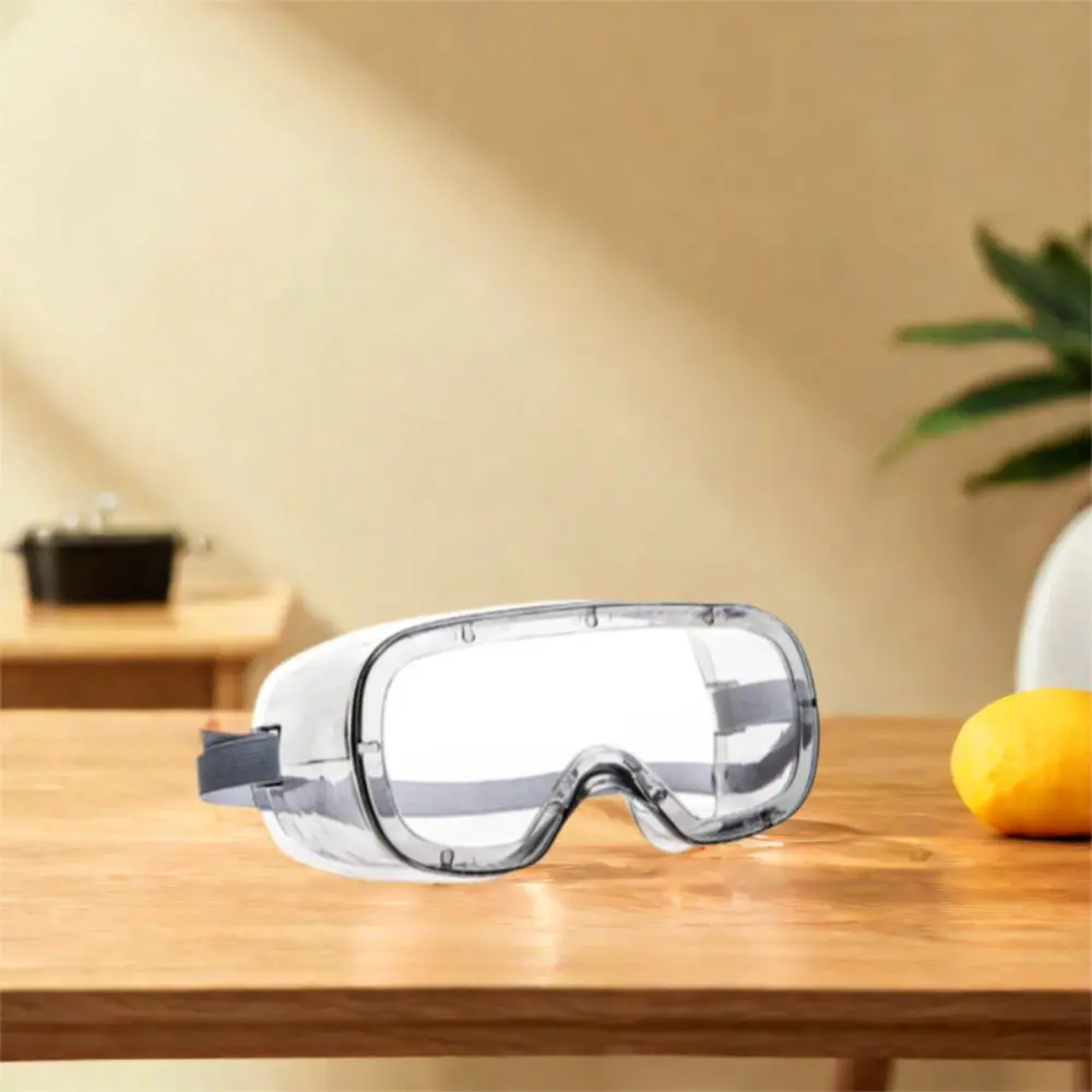 

Durable Professional Safety Goggles Vented Protective Anti Splash Eyewear Dustproof Clear Lens Anti-Fog Glasses Cycling