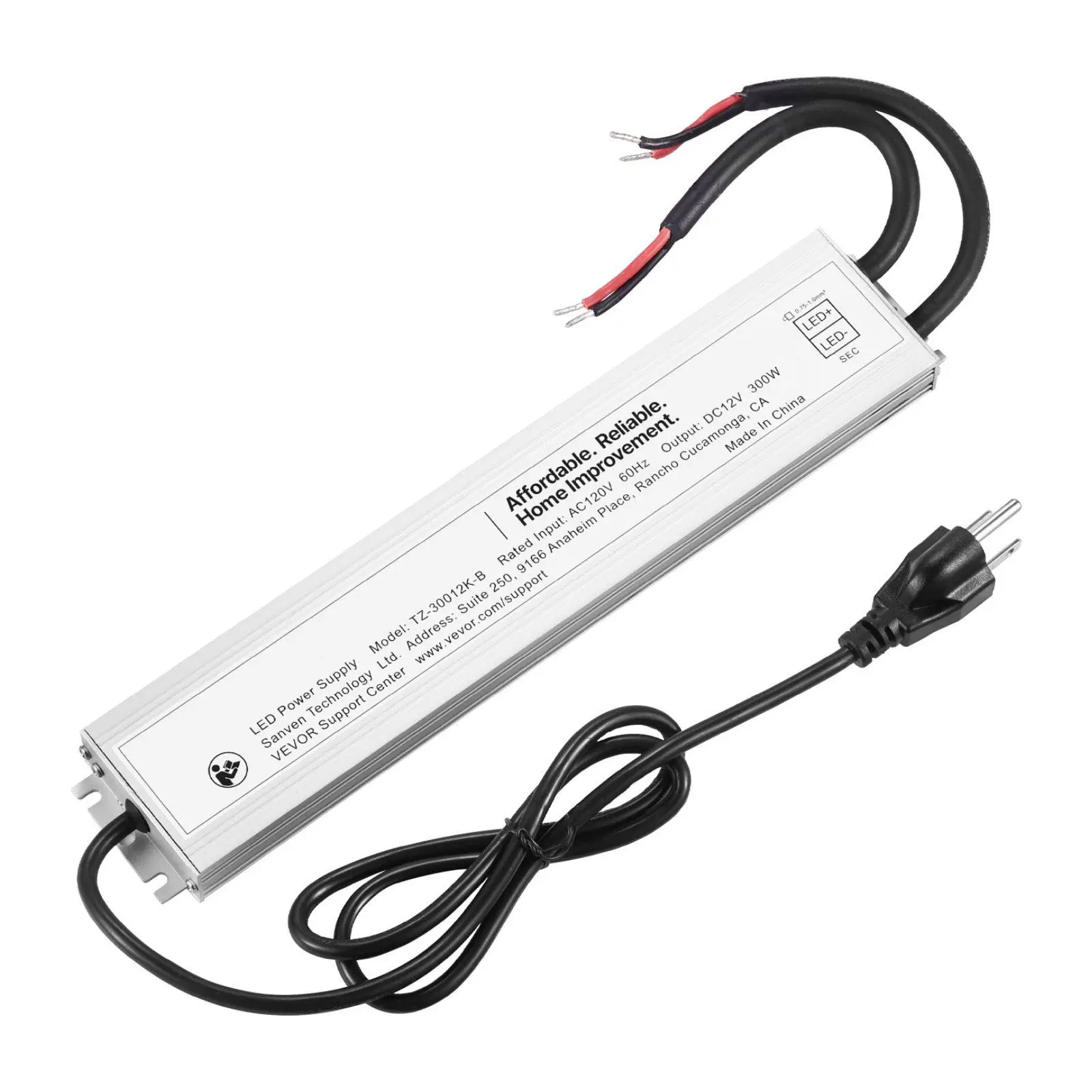 

LED Driver 300W 12V DC Low Voltage Transformer Waterproof IP67 Power Supply