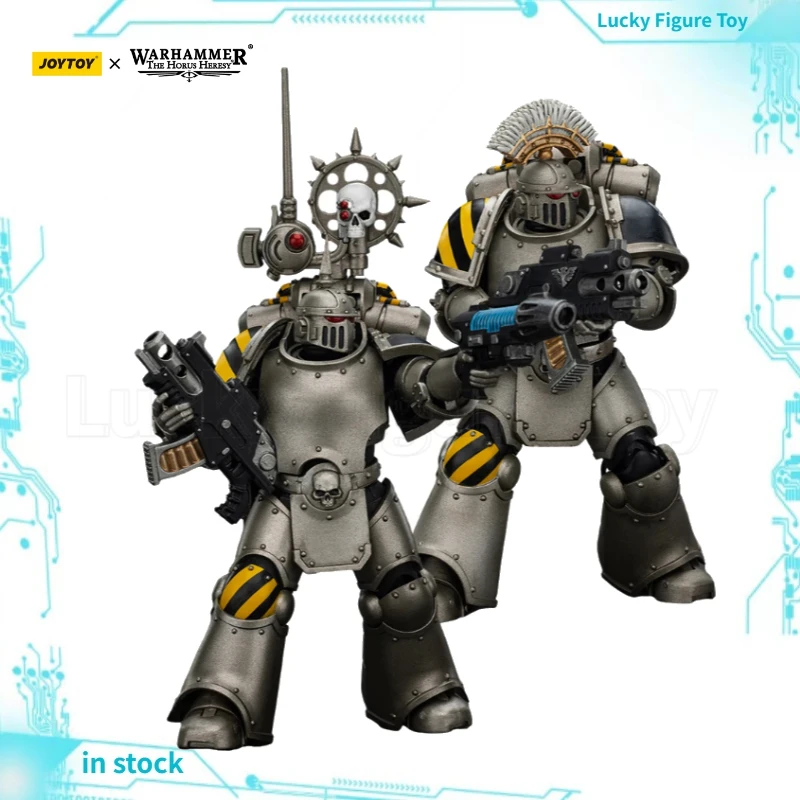 

【In Stock】Original JOYTOY 1/18 Action Figure Warhammer 40K Lron Warriors MKlll Tactical Sergeant Legionary with Nuncio-vox Toy