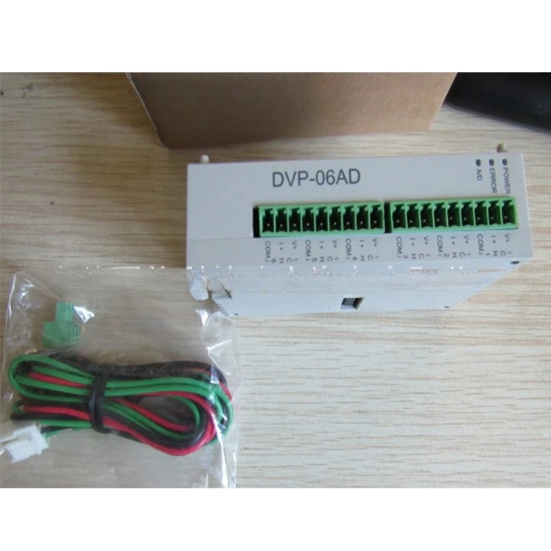 Controlador programable DVP06AD-S, expansión analógica fuente de alimentación CC de 6 canales
