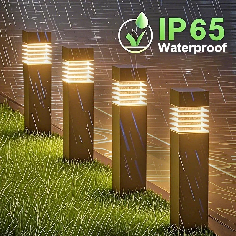 Solar Courtyard Garden Landscape Outdoor Lights Lawn Night Lights Home Yard Layout Waterproof Decorative Ground Plug Lights