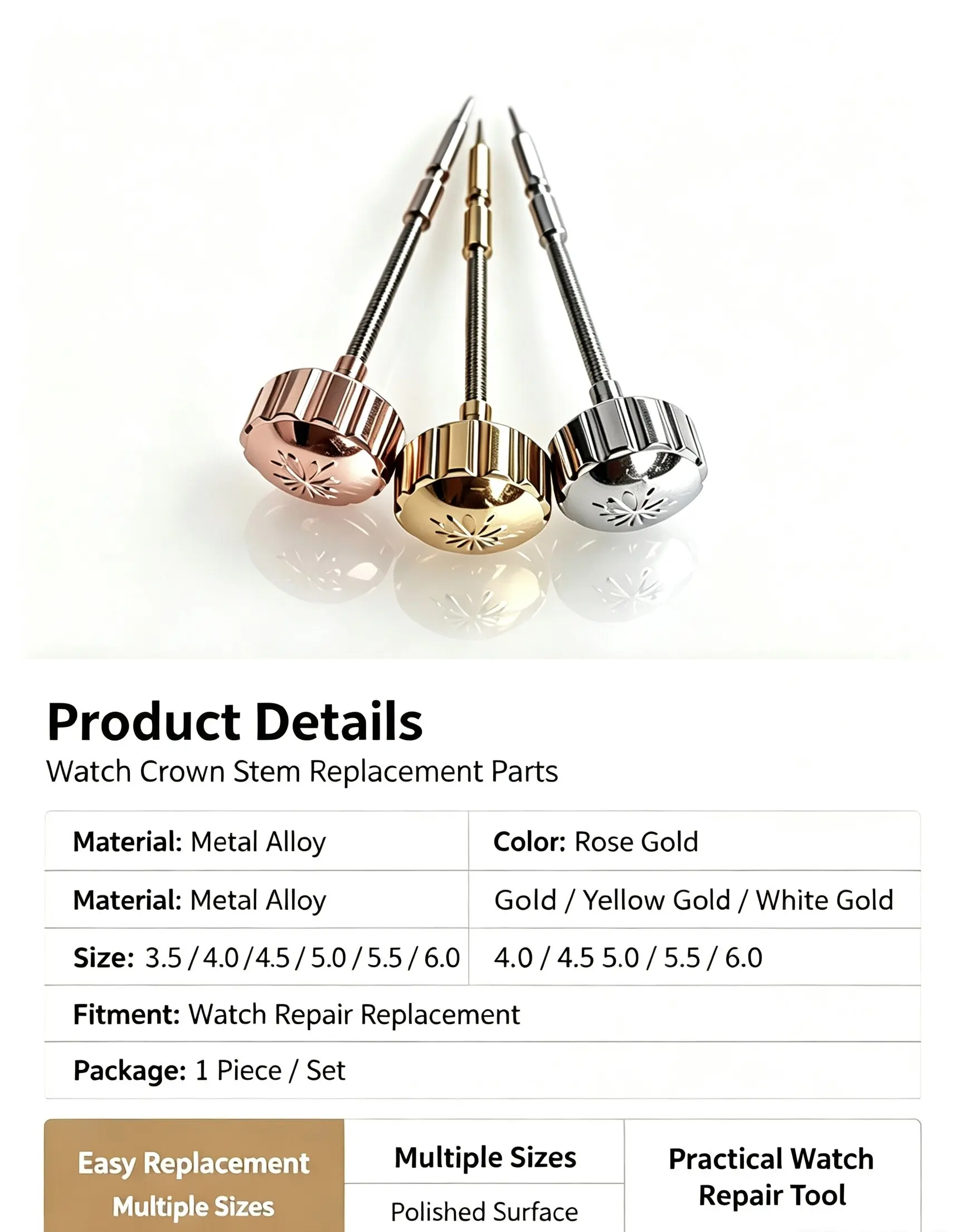 Customized Baida accessories time setting coronal adjustment tool for various brands