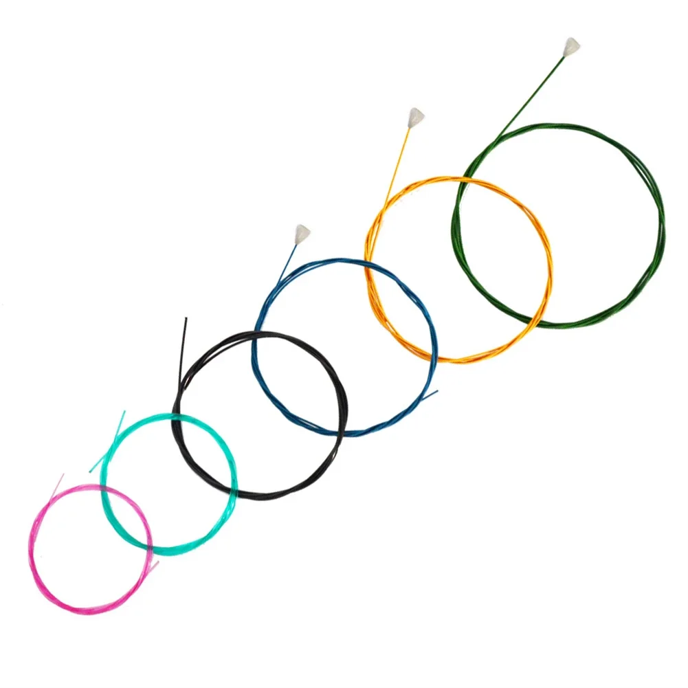 6pcs/set Classical Guitar Nylon Strings Colorful Anti-rust Tone Bright Classical Guitar Replacement Musical Instrument Accessory