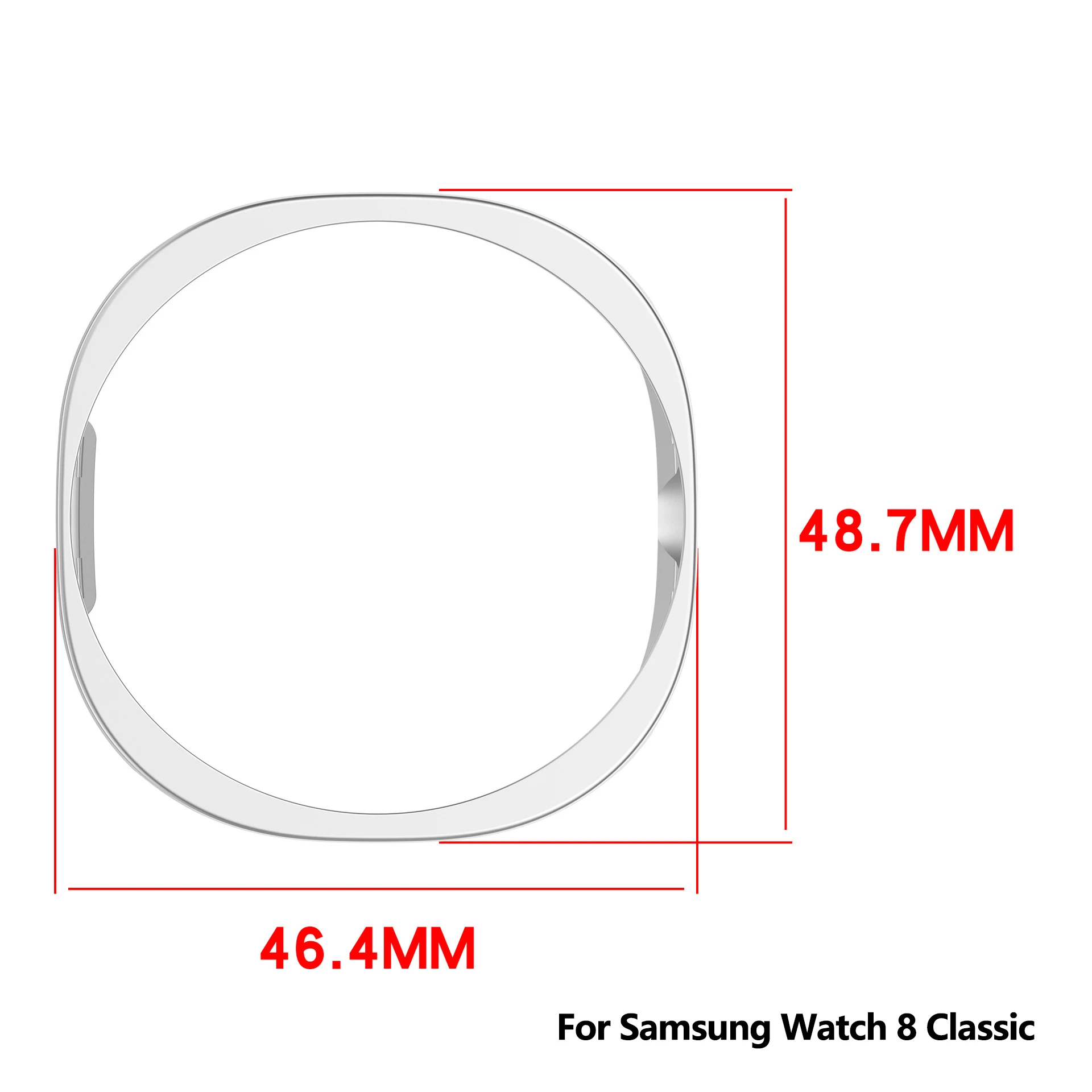 PC-Hartschale für Samsung Galaxy Watch 9/8 40mm 44mm Glänzende Schutzhülle Galaxy Watch 8Classic Ausgehöhlte Schale Zubehör – Detail 3