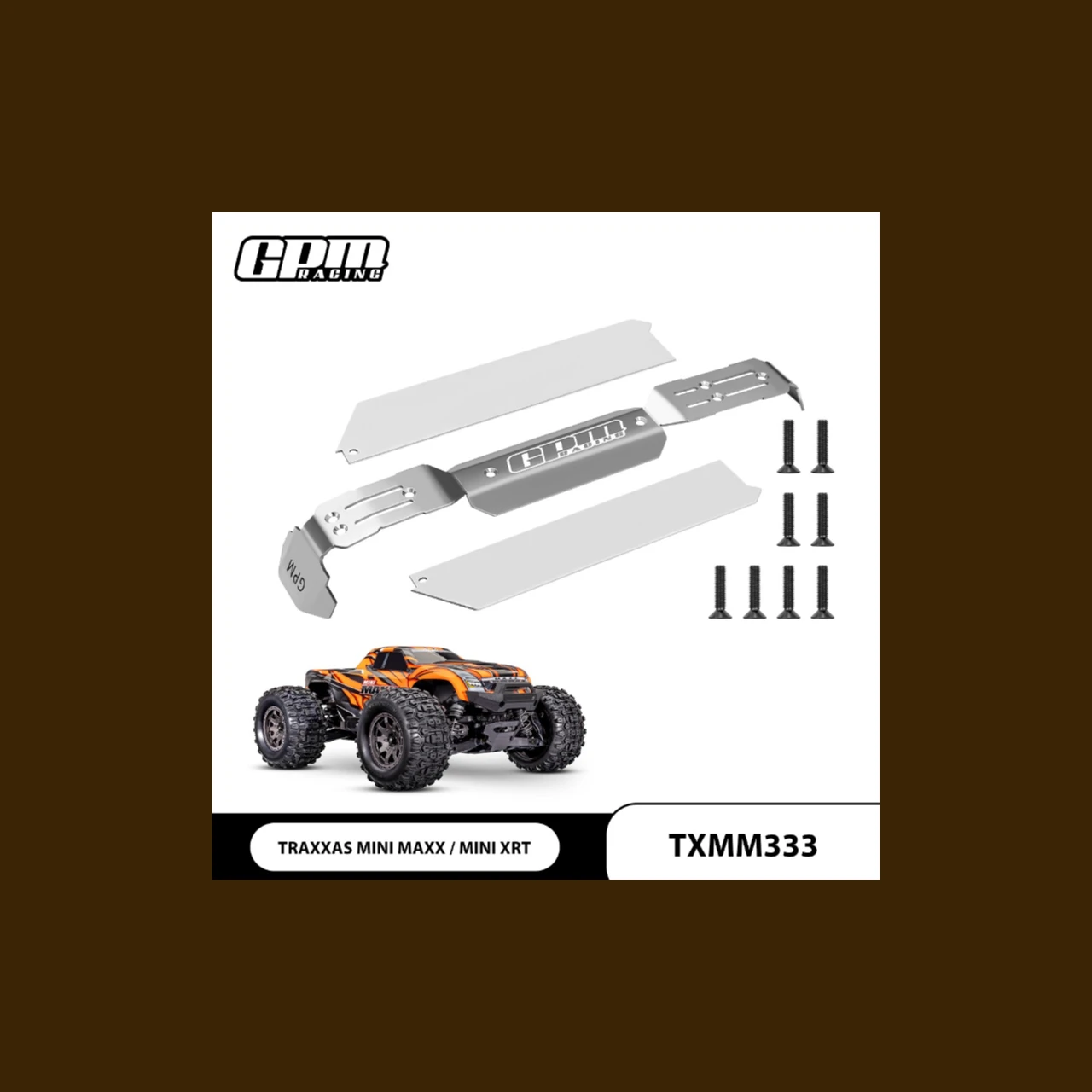 

GPM STAINLESS STEEL SKID KIT FOR TRAXXAS MINI MAXX / MINI XRT