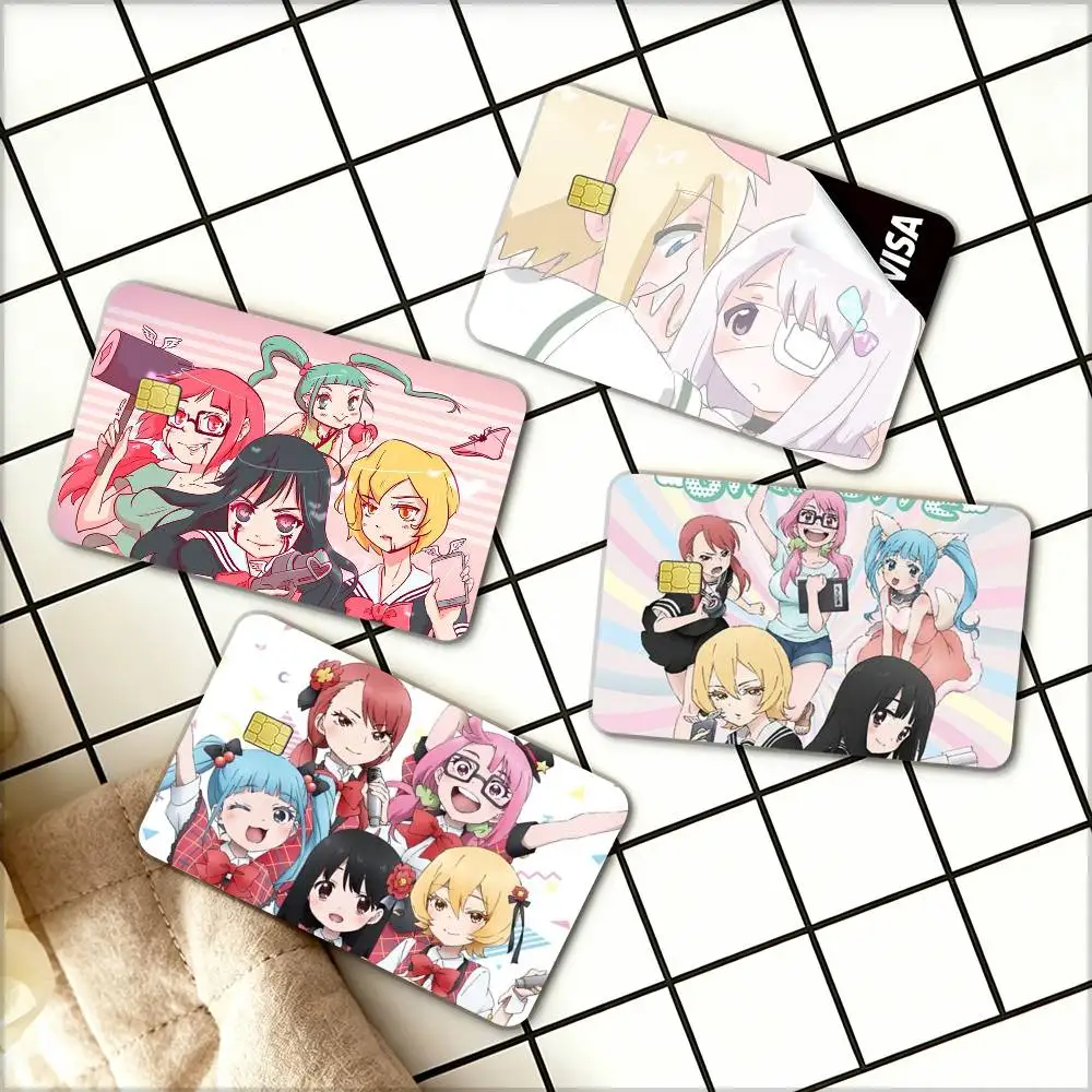 

Cute Girl Magical Girl Site ANIME Waterproof Film Skin Cover Credit Card Stickers Debit Front Bank Bus Pass