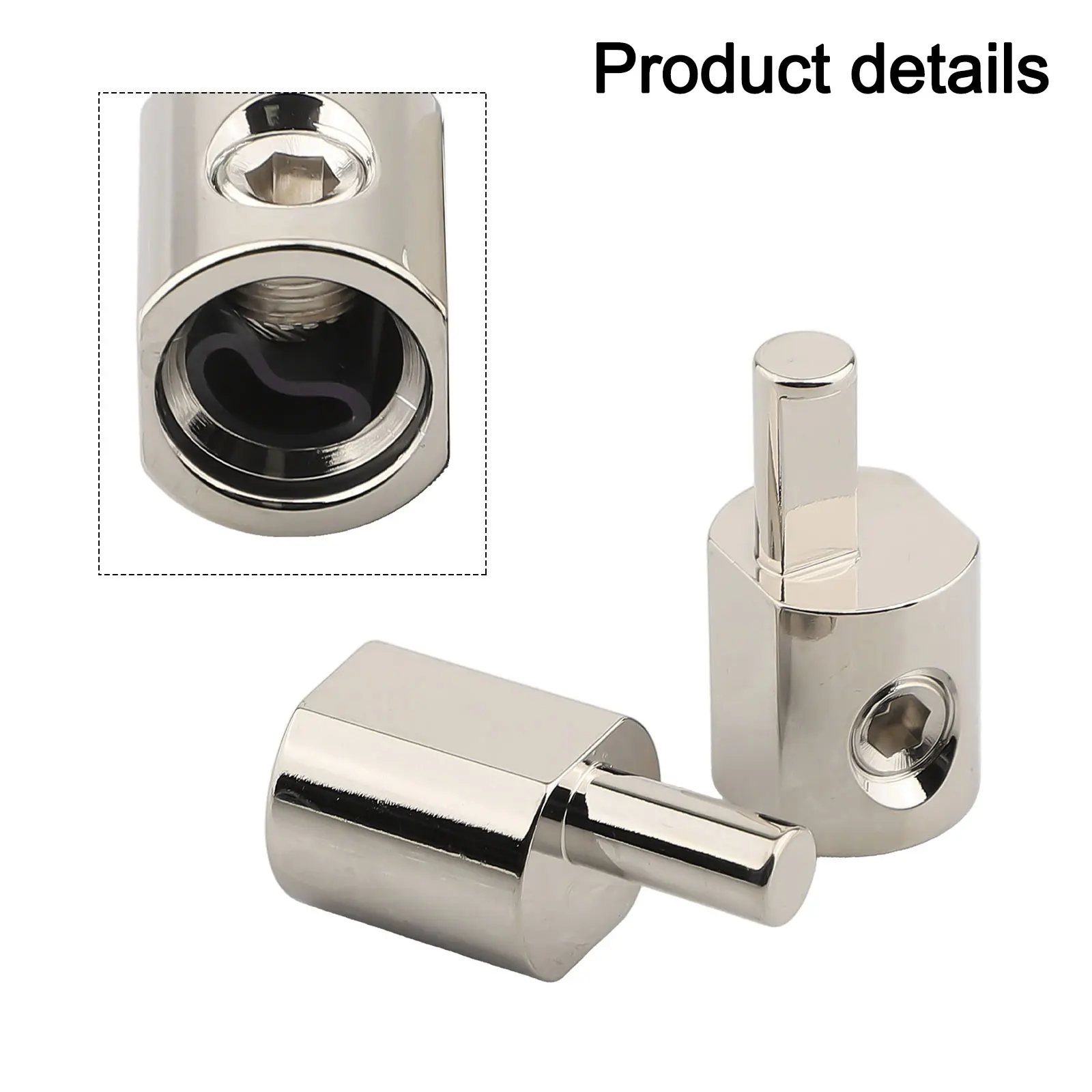 Car audio power terminal blocks made with 6061 aluminum to handle 1-4 AWG wire gauges and connect with 1/0 2/0 welded cables