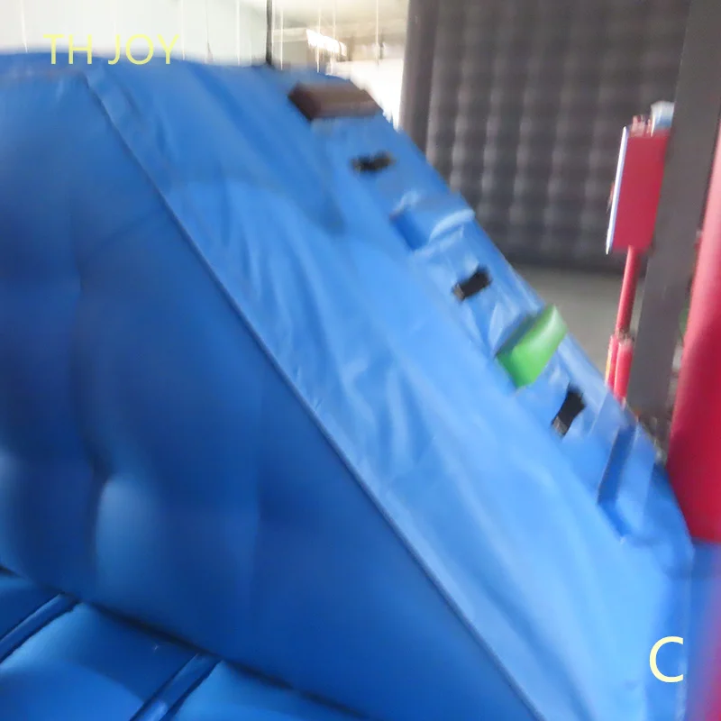 by ship to door, Inflatable Wipeout Bouncer Games, 10x4m commercial Wipe Out Obstacle Course Ball Run Challenge game for sale