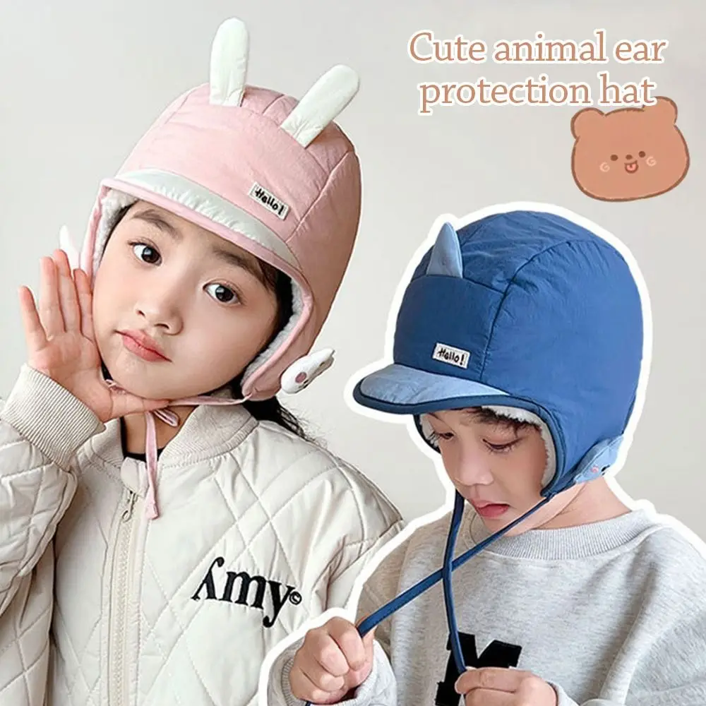 

Зимняя детская шапка с защитой ушей от 3 до 10 лет, утепленная детская вязаная шапка, мягкая регулируемая детская теплая шапка для мальчиков и девочек