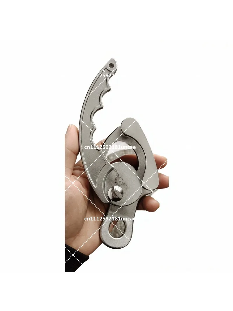 Compact Lightweight Aluminum Descender for Rock Climbing Rappelling Arborist Work Professional Safety Gear