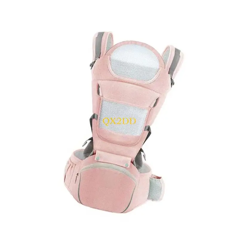 QX2D Portabebés ergonómico transpirable con cinturón y asiento - imagen 3