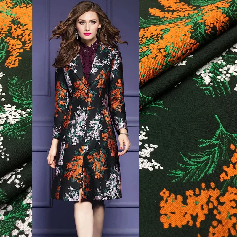 Jacquard Fabric Brocade Clothing Fashion Rice Ear Autumn and Winter Dress Cheongsam Suit Diy Sew by the Yard