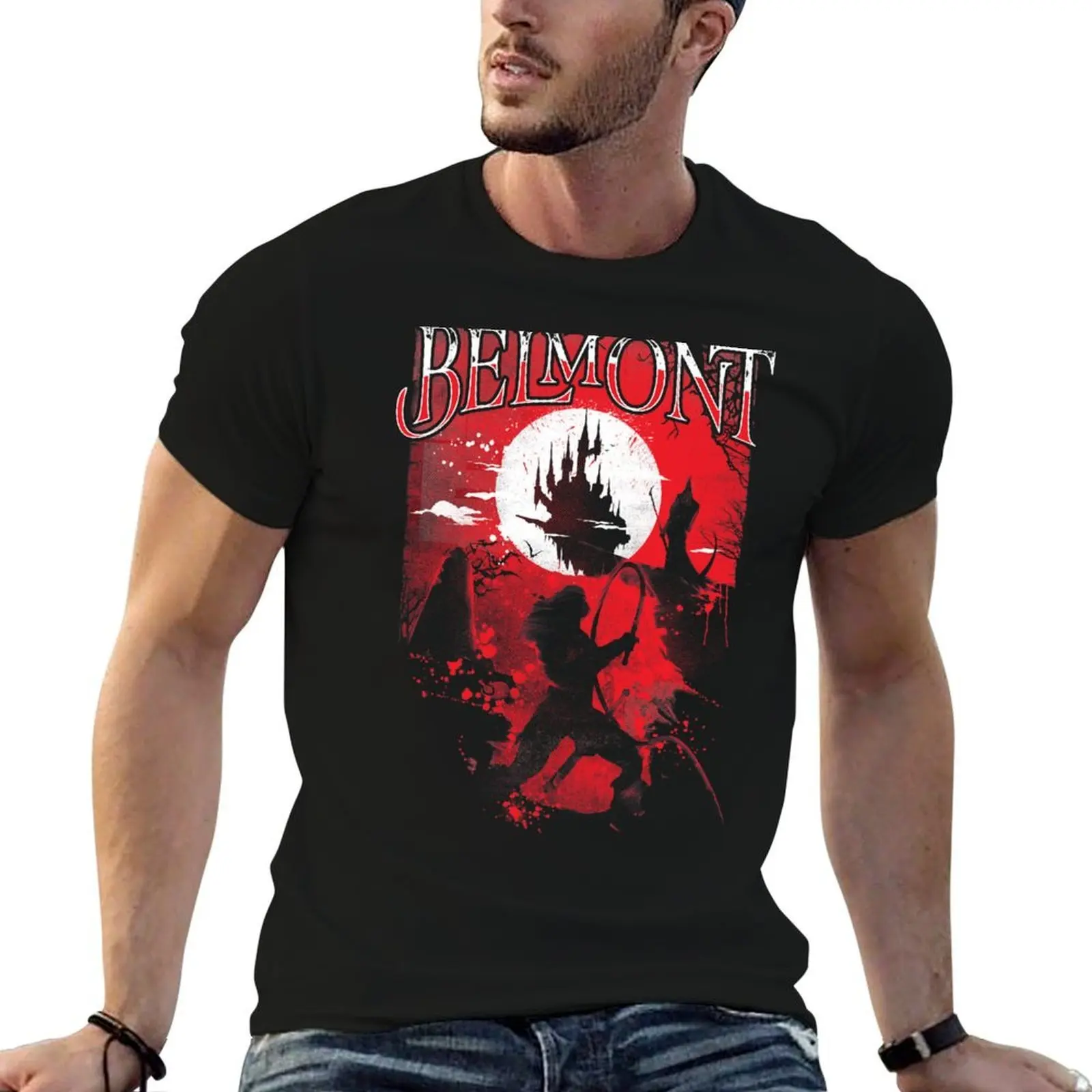 

Belmont - Vampire Hunter T-Shirt anime tshirt t shirts for man cotton soft t shirts for man graphic funny T-shirt