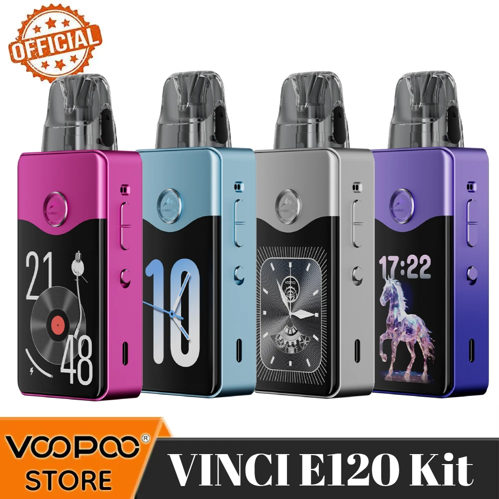 CN VOOPOO Vinci E120 Kit 120W Vape 4500mAh Batería 5ml VINCI PnP X Cartucho 2.4 TFT Cigarrillo electrónico