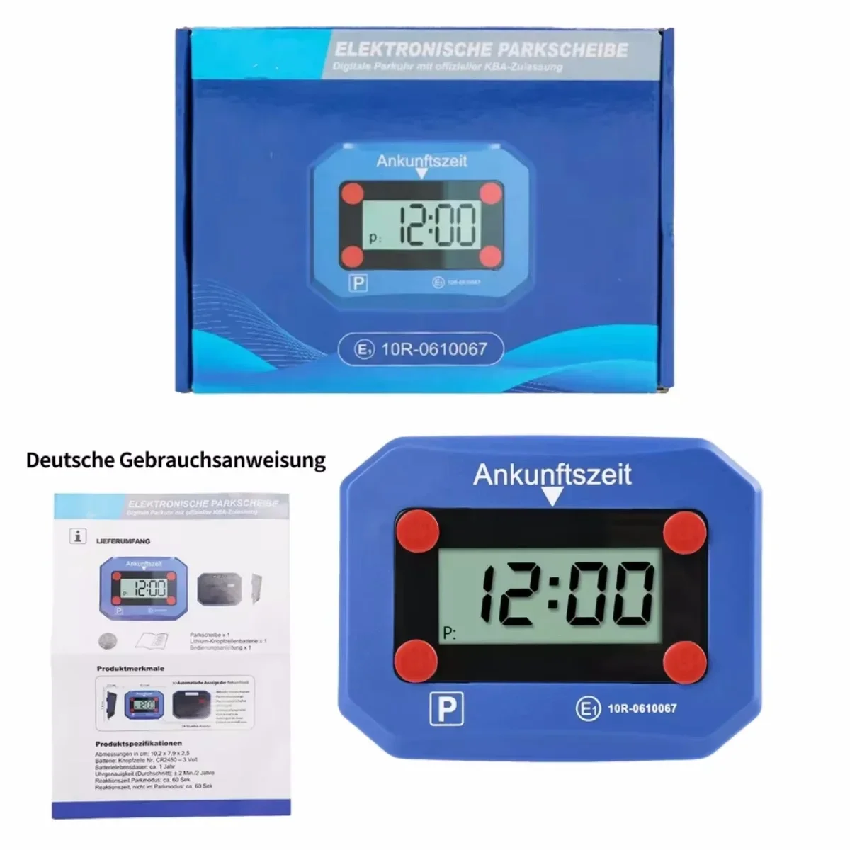 1PC Compact and Modern Digital Parking Timer Electronic Parking Timer  Automatic Time Adjustment Car Interior Decor Accessories
