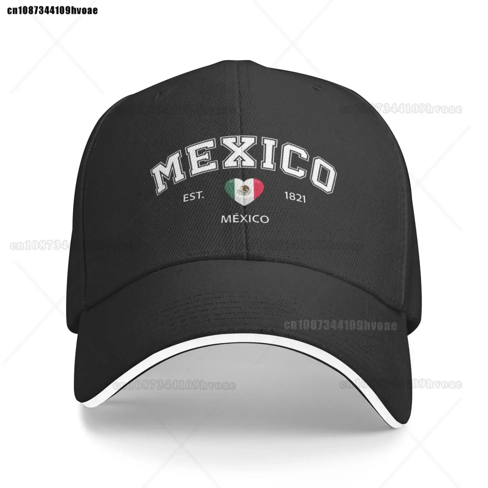 Mexico Flag Caps EST.1821 Retro Cowboy Washed Baseball Caps Female Sport Sunscreen Hats Spring Summer Cap Men Trucker Cap