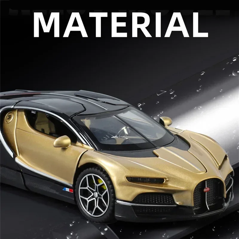 

Tourbillon Chiron Alloy Sports Car Model 1:32 Diecasts Metal Racing Vehicles Car Model Simulation Sound and Light Kids Toys Gift