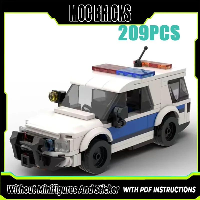 MOC Building Blocks Chicago Explorer Interceptor Police Car Bricks Toys