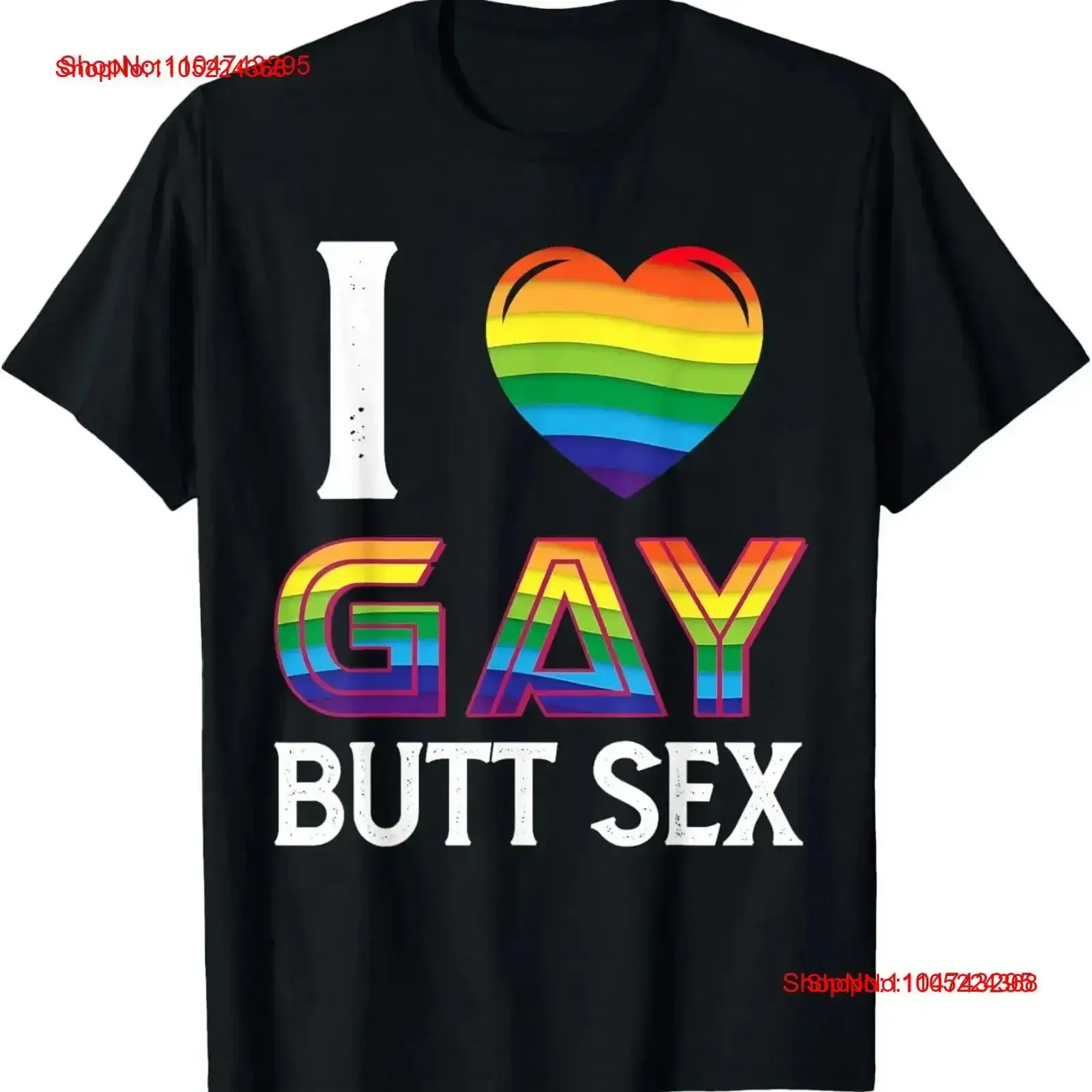 I Love Gay Butt Sex a Dirty Adult Homosexual Rainbow Heart T Shirt vintage Washed graphic Top For Everyday Wear Casual vintage