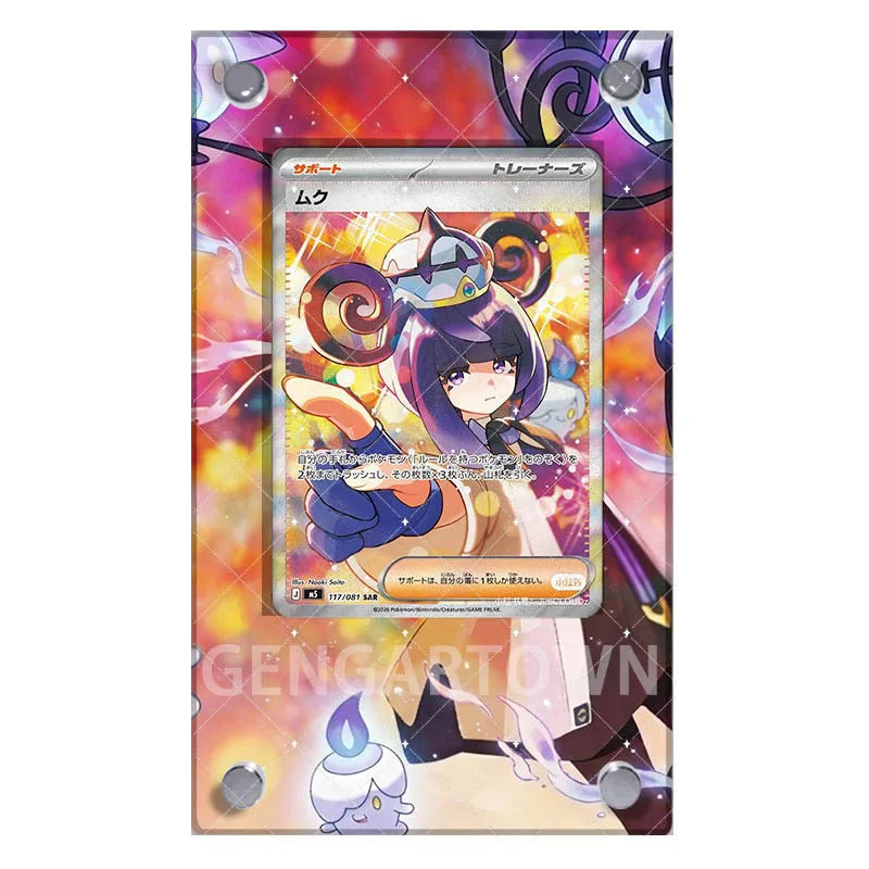 Pocket Monster Eeveelution Card Display Stand Anime Game PTCG Gardevoir Slowpunch Chandeleure Collection Card Photo Frame Toy