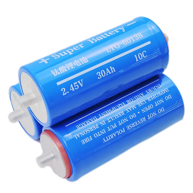 1-24 قطعة جديد 2.45 فولت 30 أمبير 60138 بطارية ليثيوم تيتانات LTO الصف أ 15000 دورة لتقوم بها بنفسك 12 فولت 24 فولت قارب إلكتروني محرك السيارة المتكلم تخزين الطاقة الشمسية