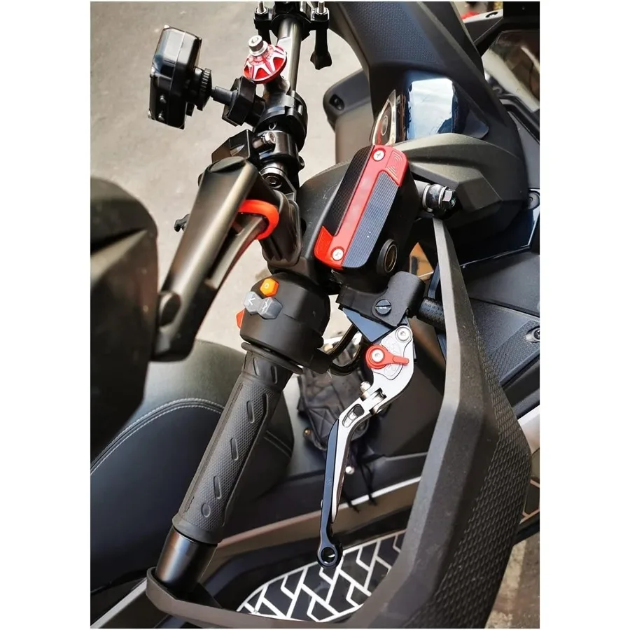 قابل للتعديل للطي قابلة للتمديد دراجة نارية CNC الملحقات مع شعار دواسة فرامل عتلات المقود اليد القبضات ينتهي لهوندا RC51 #2