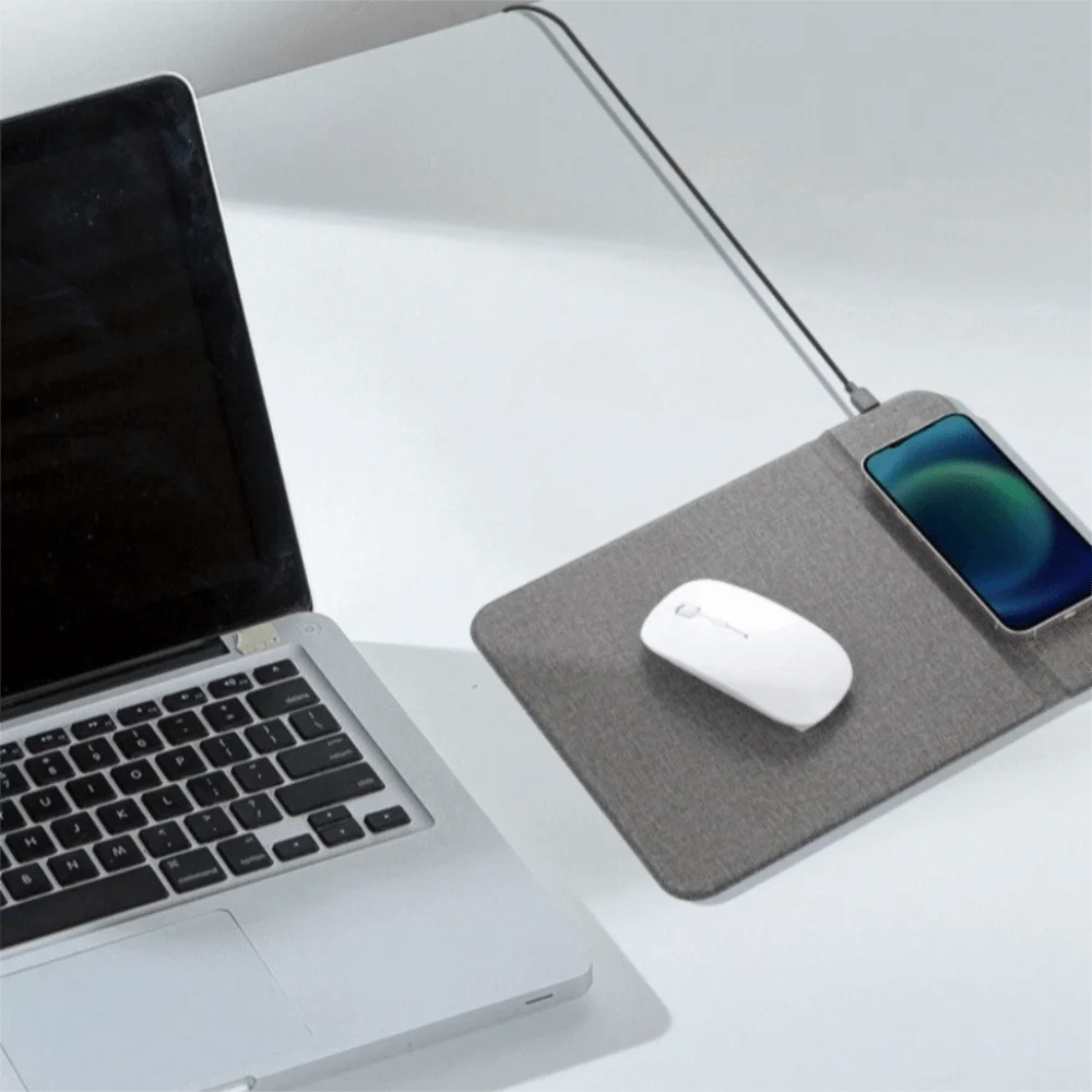 15W Phone Wireless Charging Pad Foldable Portable Wireless Charging Mouse Pad Wireless Charging Wireless Desktop Charger