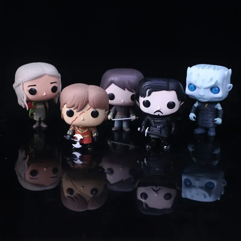 Funko New Movie Game Of Jon Snow Daenerys Thrones Tyrion Ghost Night King 5, вида экшн-фигурок, игрушки, модель, подарочная кукла