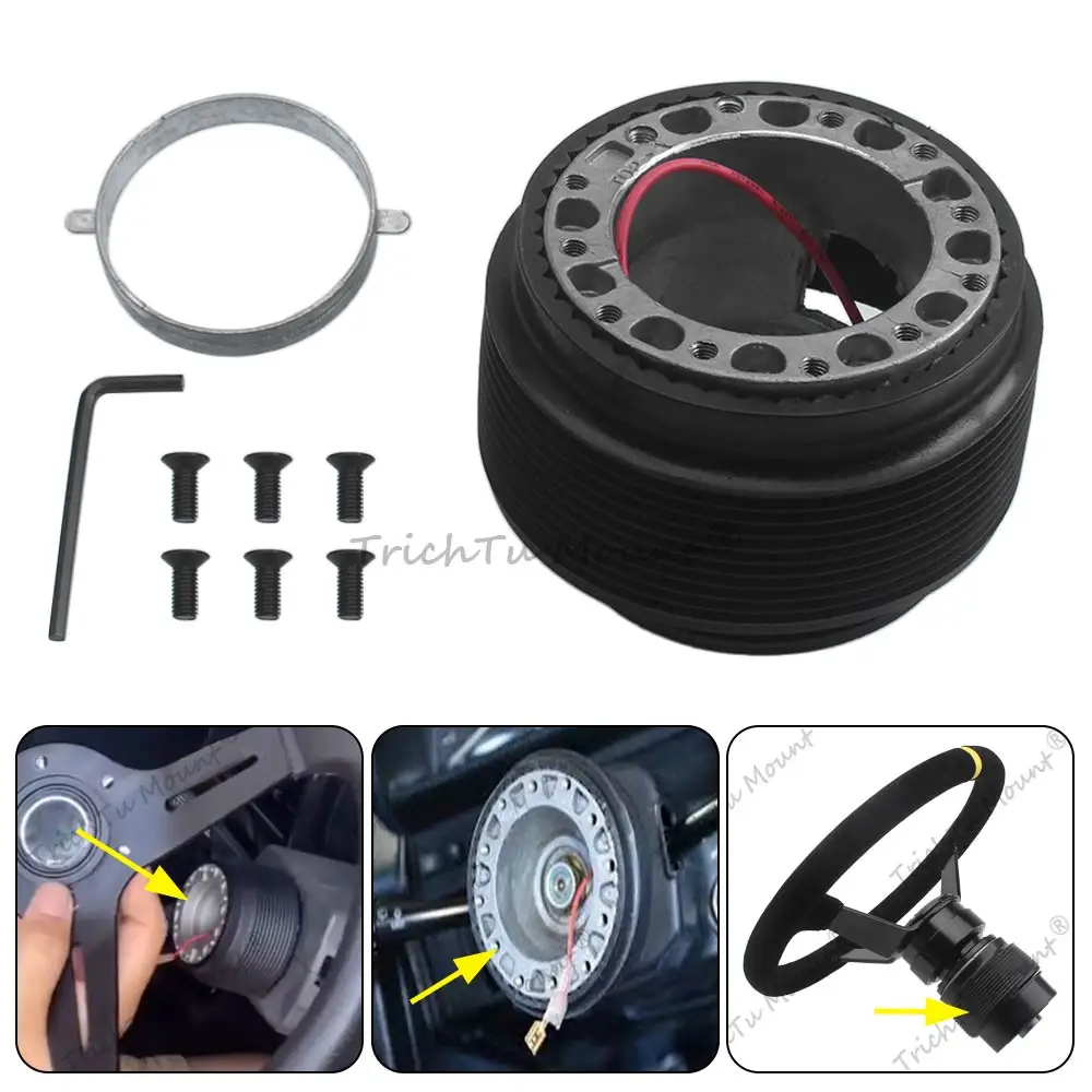 Adaptador de Volante de 6 Orificios, Kit de Accesorios para Auto, Compatible con Toyota Supra, MR2, Celica, Camry, Scion xB, Honda Civic, Acura RSX