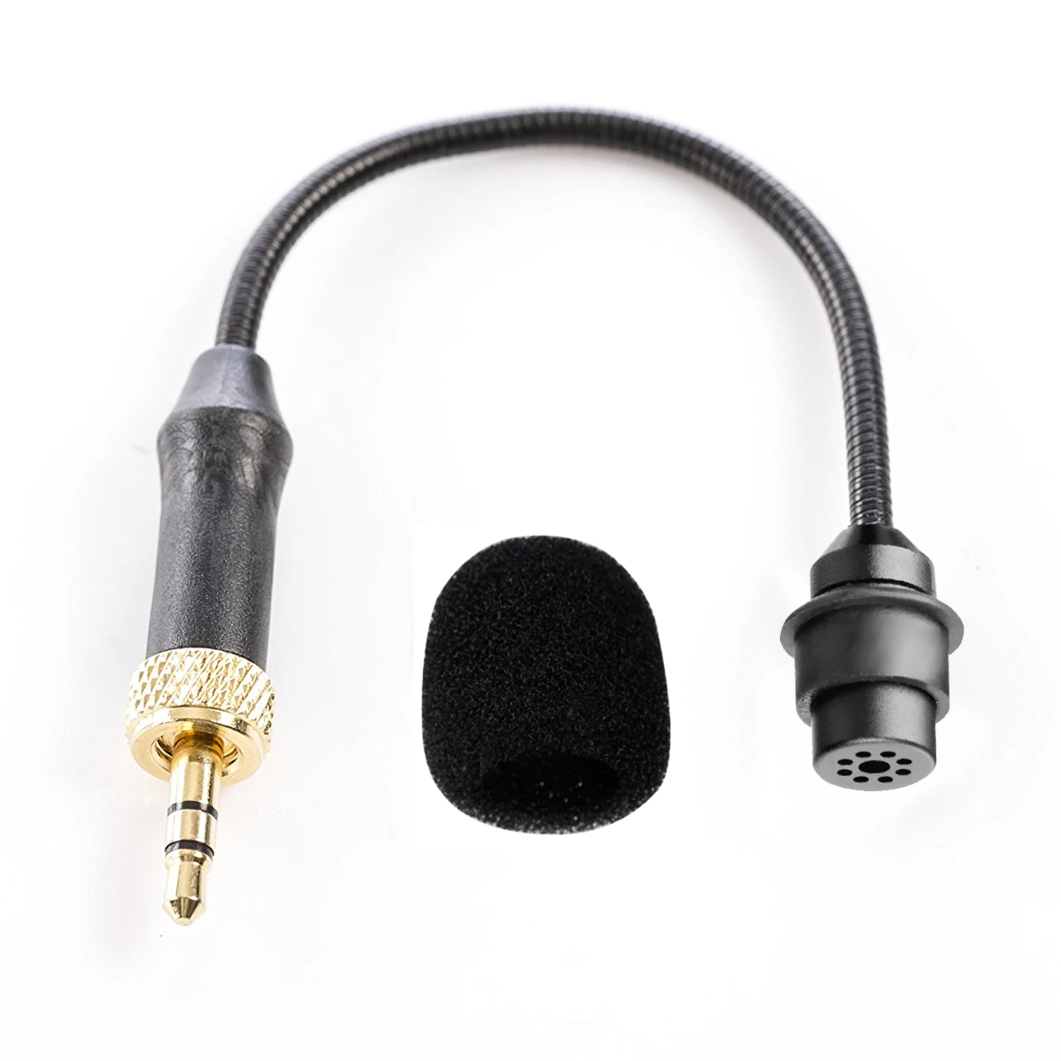 BOYA – Microphone Audio Flexible omnidirectionnel à col de cygne, BY-UM2/3.5mm, TRS, pour système de Microphone Lavalier sans fil