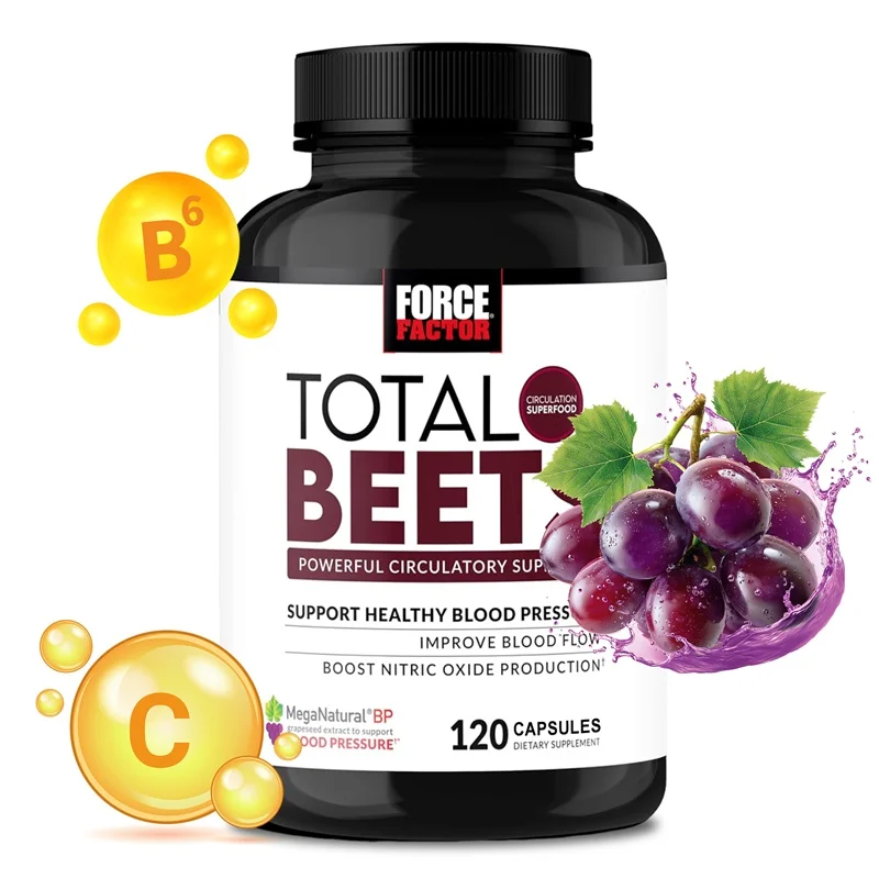 Organic Beetroot Powder Capsules Blood Circulation Boost Vegan Gluten Free Energy Support Easy To Swallow Daily Supplement