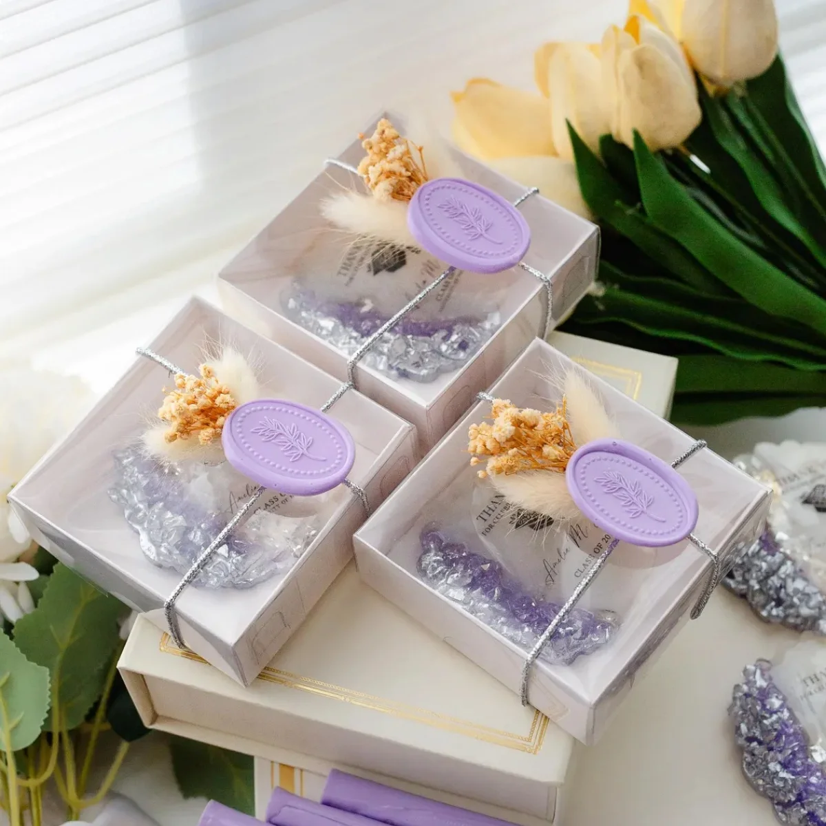Personalized Graduation Gift for Guests, Class of 2025 Epoxy Magnet Favor, High School & College Grad Party Favor, Custom Resin