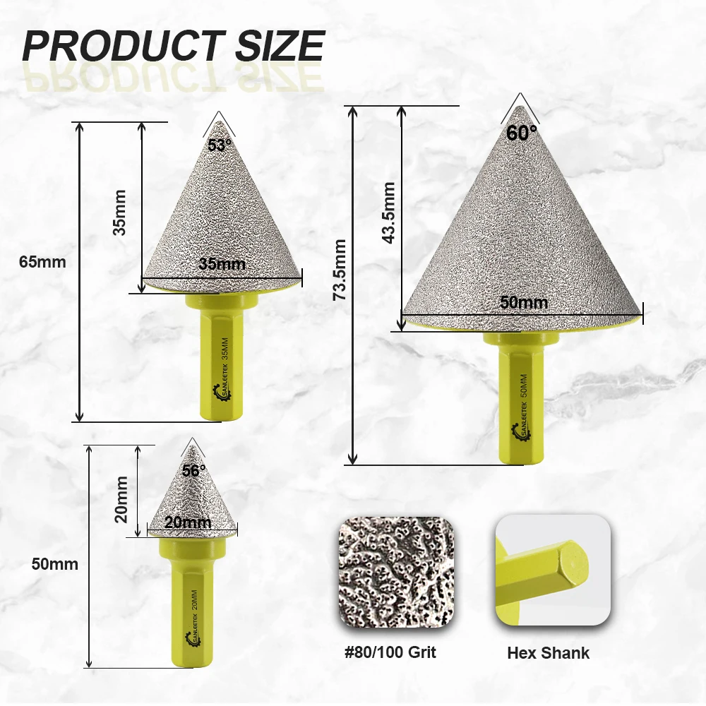 Рисунок 4 - SANLEETEK Алмазная фреза с шестигранным хвостовиком