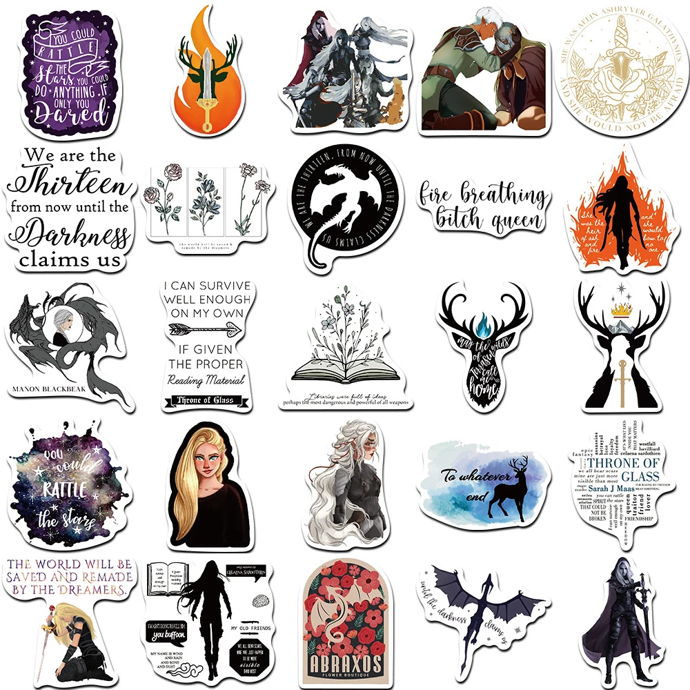 10/30/53 шт. Фэнтезийный Трон из стекла Наклейки Классические романы Наклейки Игрушка DIY Ноутбук Чемодан автомобиль Крутой мультфильм ПВХ наклейка