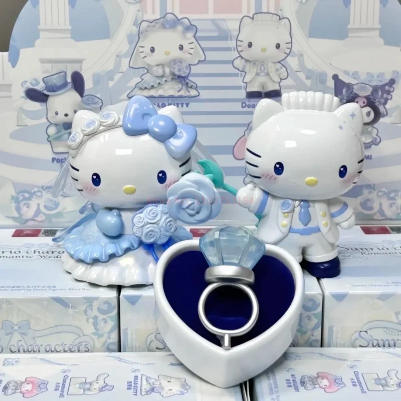 New Arrival Romantic Wedding Series Blind Box Kawaii Kitty Melody Cinnamoroll Desktop Decoration Trendy Gift For Girls In Stock