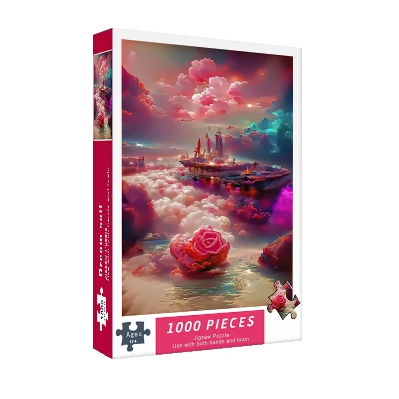 Puzzle de 1000 pièces pour adultes, jeux de décompression, jouets, cadeau de noël, peinture décorative