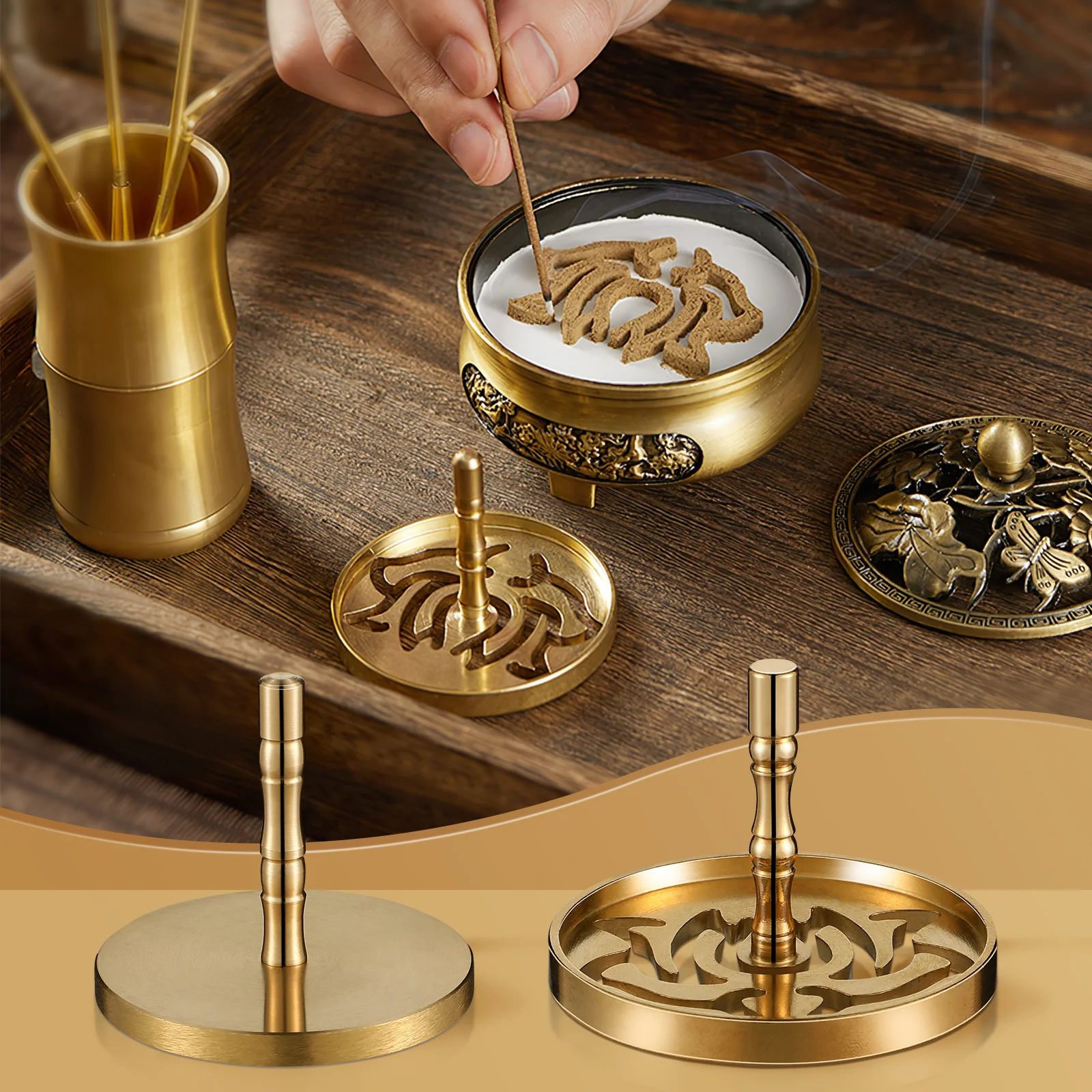 

5 pcs Tools Set Mold Kit For Diy Making Incense Burner Accessories Home Yoga Meditation Decor Incense Burner Accessories