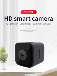 1080P SQ28 Mini Camera with Waterproof Cover HD Smart Night Vision Indoor Camera Security Remote View Cam support TF Card