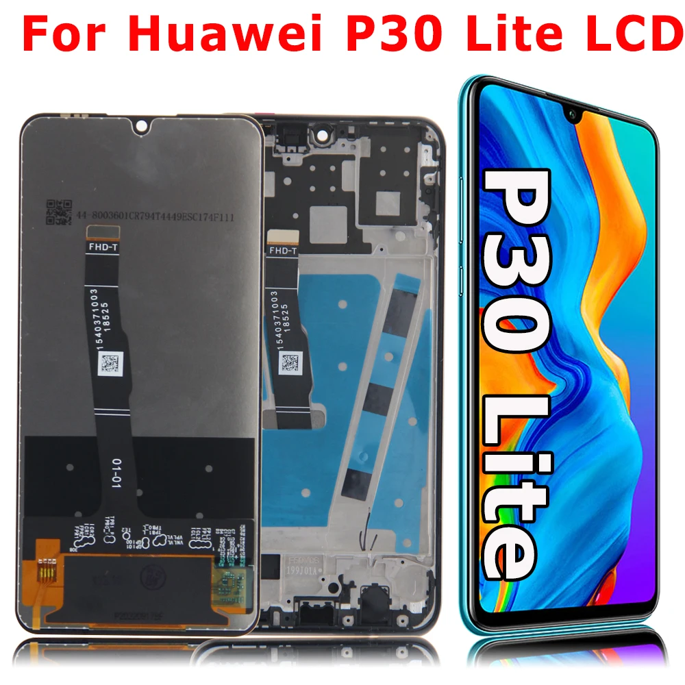 LCD for HUAWEI P30 Lite Display Touch Screen for huawei P30 lite Nova 4e MAR-LX1 LX2 LCD Screen Digitizer Assembly Replacement